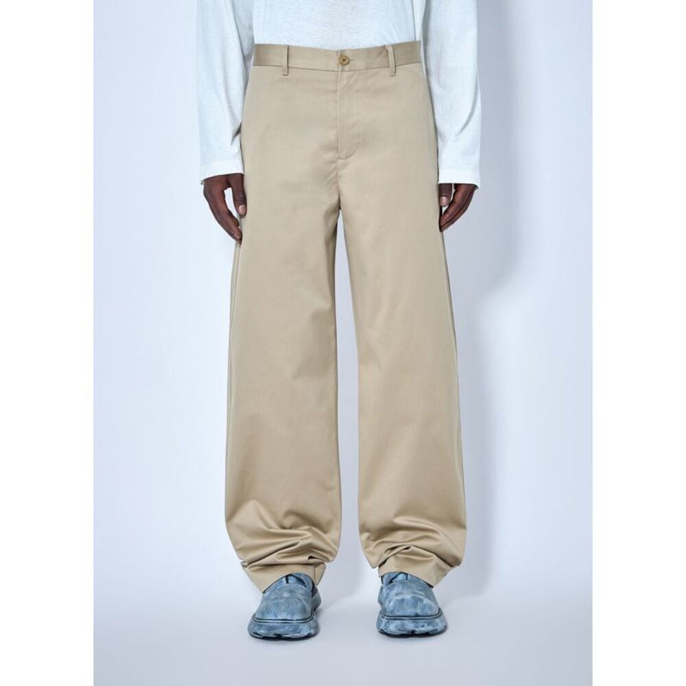 Acne Studios Men Cotton Satin Tailored Trousers